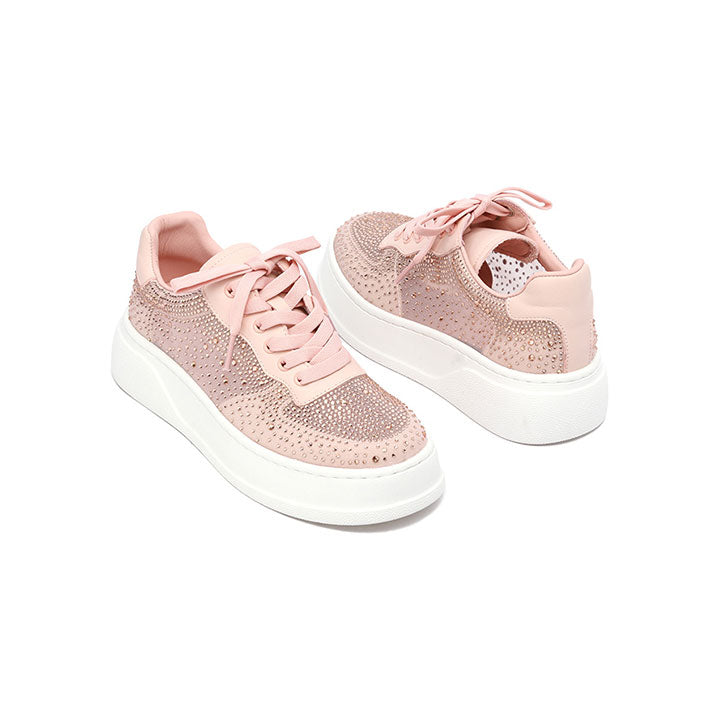 Bialik - Peach Luxury Embellished Sneakers