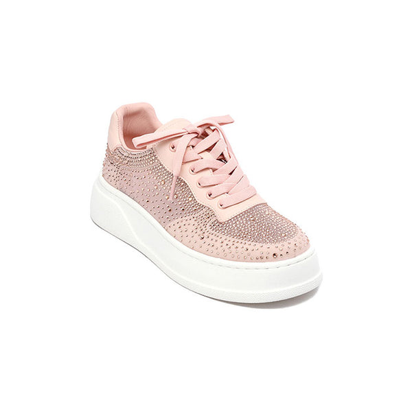 Bialik - Peach Luxury Embellished Sneakers