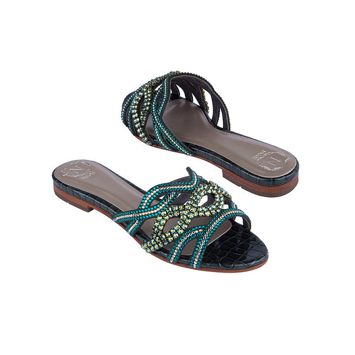 Floris  Luxury Embellished Flats 