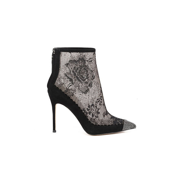 Halycon - Black  Luxury Embellished Boots