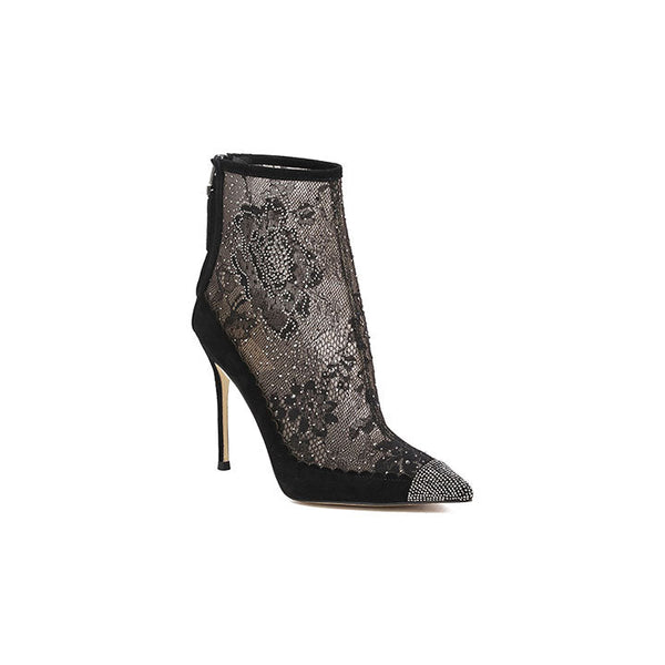 Halycon - Black  Luxury Embellished Boots