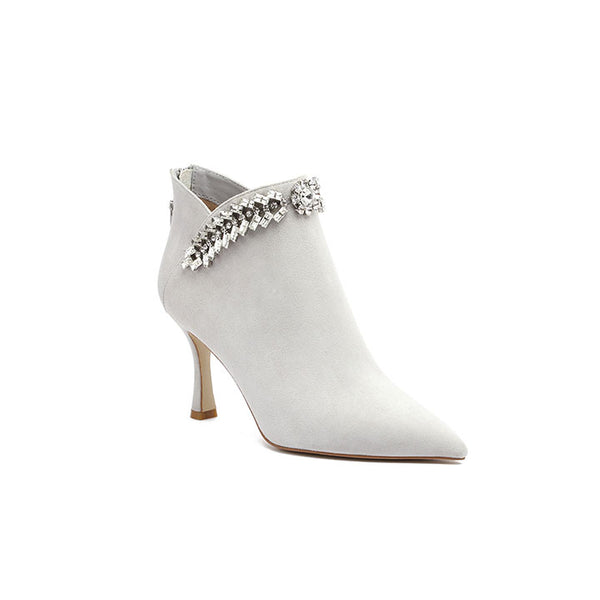 Hawise-Silver Luxury Embellished Boots