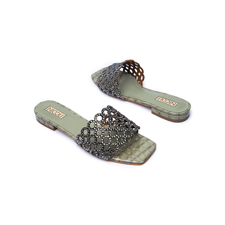 Materna  Luxury Embellished Flats 