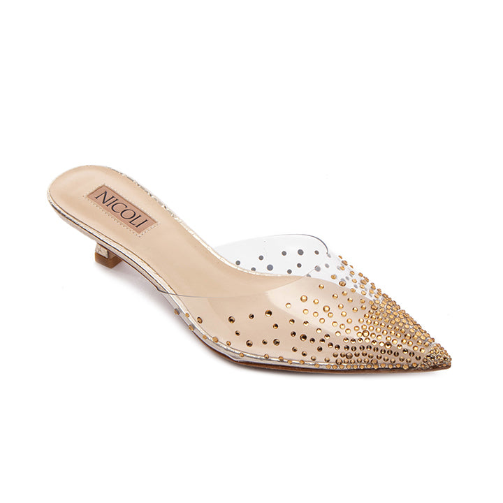 Nolan  Luxury Embellished Kitten Heel 