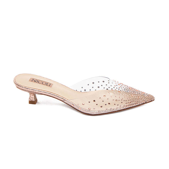 Nolan  Luxury Embellished Kitten Heel 