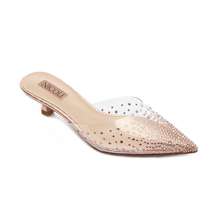 Nolan  Luxury Embellished Kitten Heel 