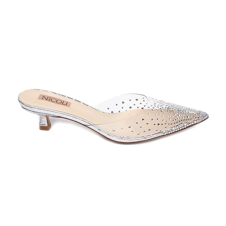 Nolan  Luxury Embellished Kitten Heel 