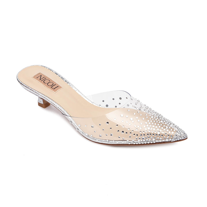 Nolan  Luxury Embellished Kitten Heel 