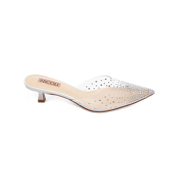 Nolan  Luxury Embellished Kitten Heel 