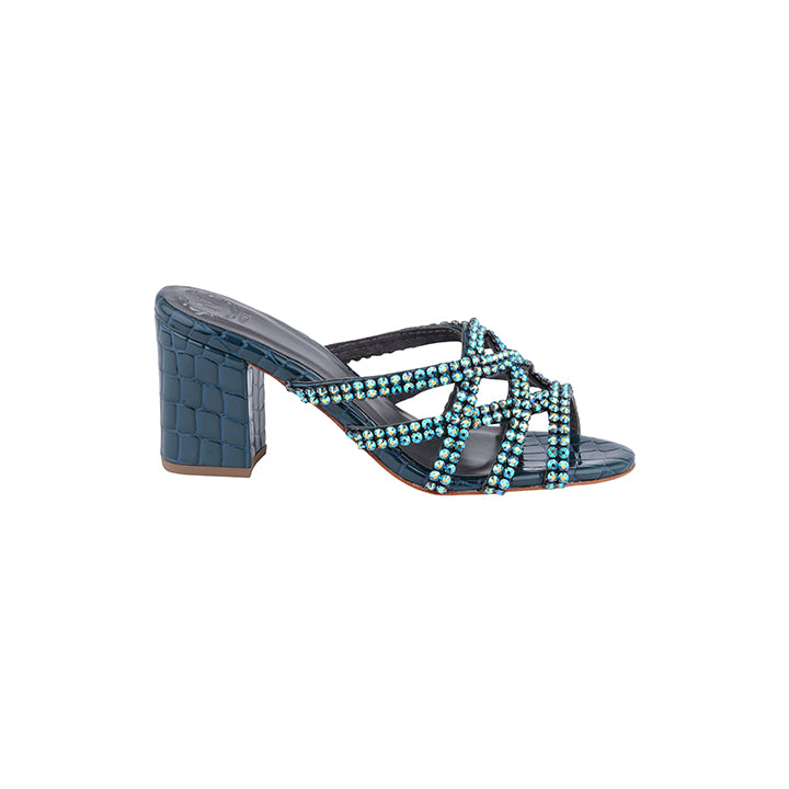 Orli  Luxury Embellished Box Heel 