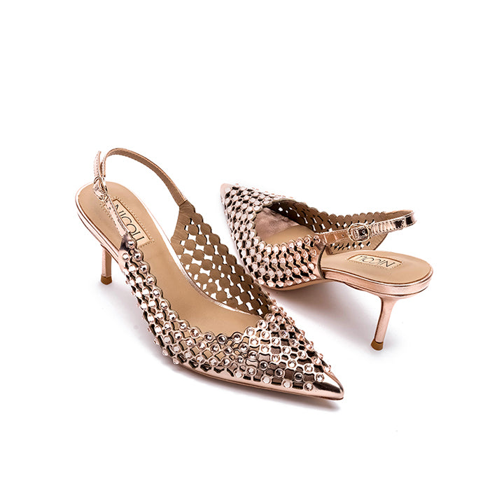 Santiago  Luxury Embellished High Heel 