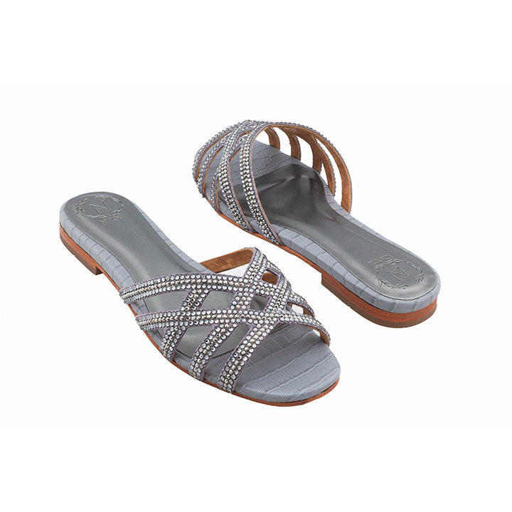 Zuri  Luxury Embellished Flats 